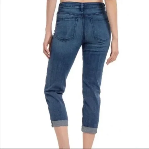 Spanx Medium Blue Wash Size 28 Women 5 Pocket Stretch Denim Straight Leg Jeans - Picture 6 of 12